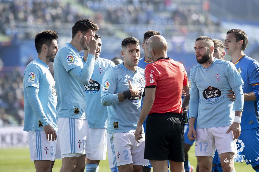 Árbitro Celta Getafe